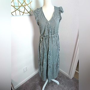 Isabel Maternity size XXL striped wrap dress